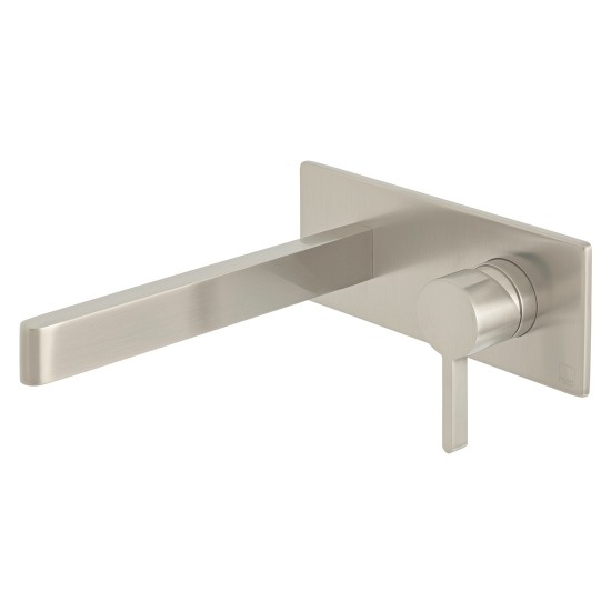Individual by Vado Edit Wall Mounted Basin Mixer Tap with 200mm Spout Brushed Nickel [IND-EDI109S/A-BRN]