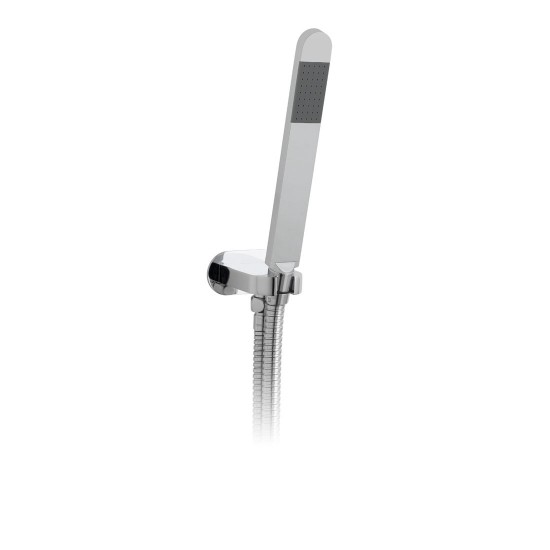 Vado Life Shower Handset Kit with Hose Bracket & Integrated Outlet (Single Function) Chrome [LIF-SFMKWO-C/P]