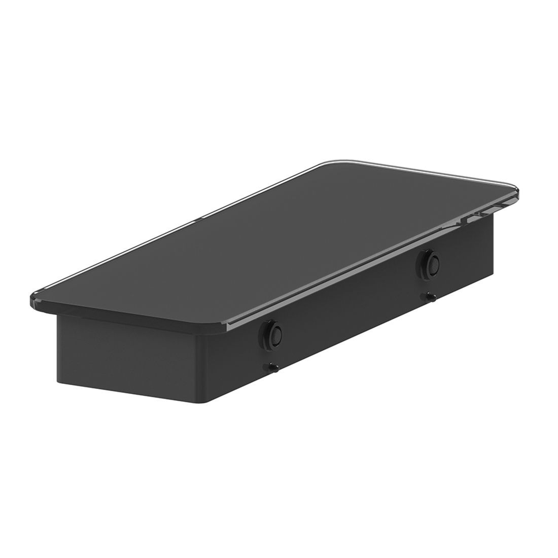 Vado Muse Glass Shelf Insert 300mm Matt Black [MUS-085-30-BLK]