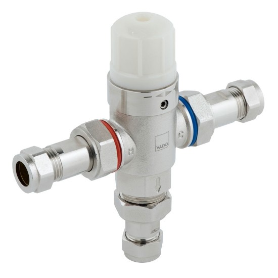 Vado PRO-5001-N/P Protherm In-Line Thermostatic Valve with 15mm Fittings