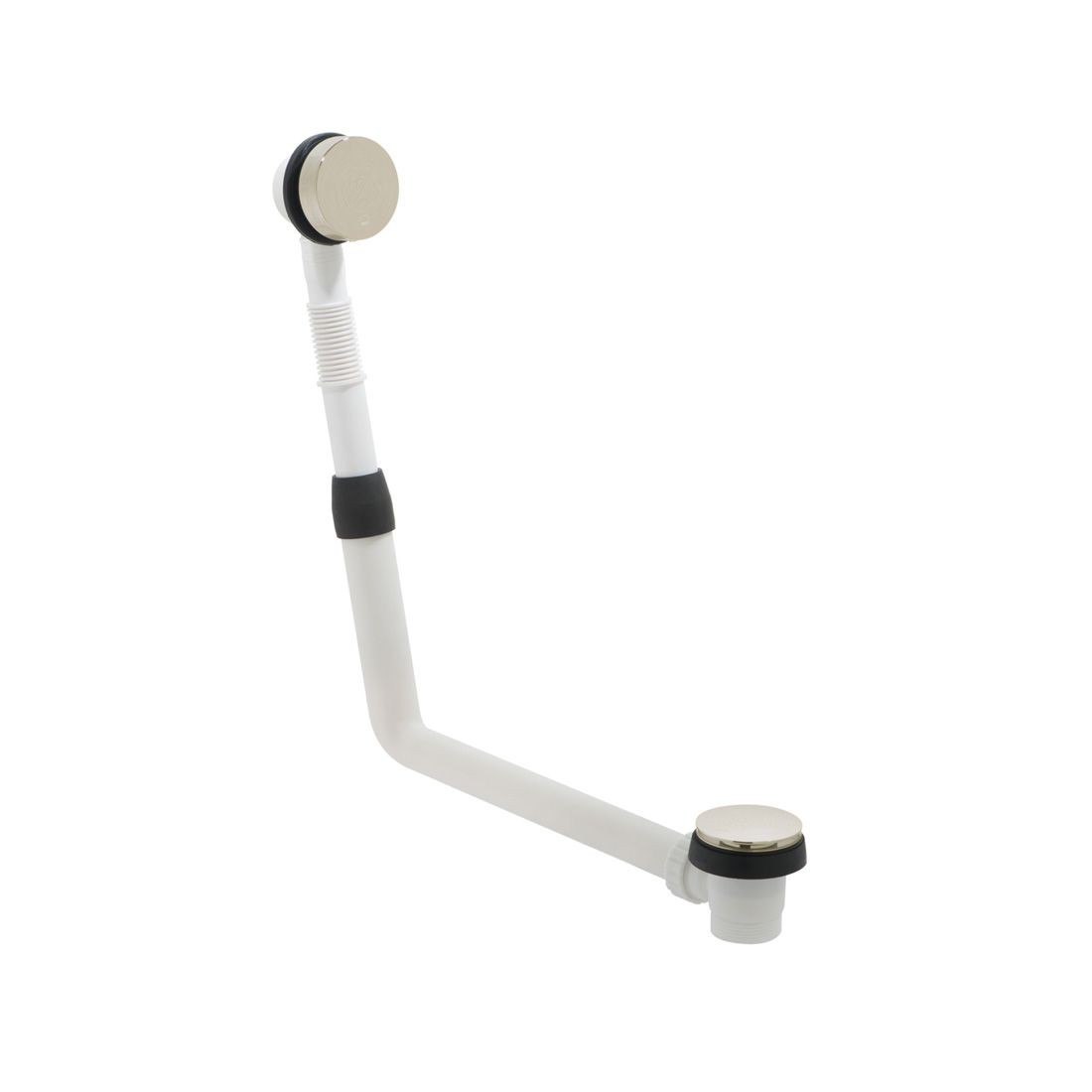 Individual by Vado Clic-Clac Round Bath Waste & Overflow Brushed Nickel [IND-71389/RO-BRN]