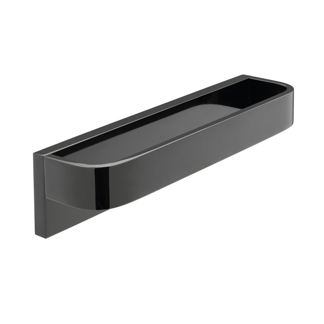 Individual by Vado Omika Noir Towel Rail 240mm (9 inch) Polished Black [IND-OMI181-PB]