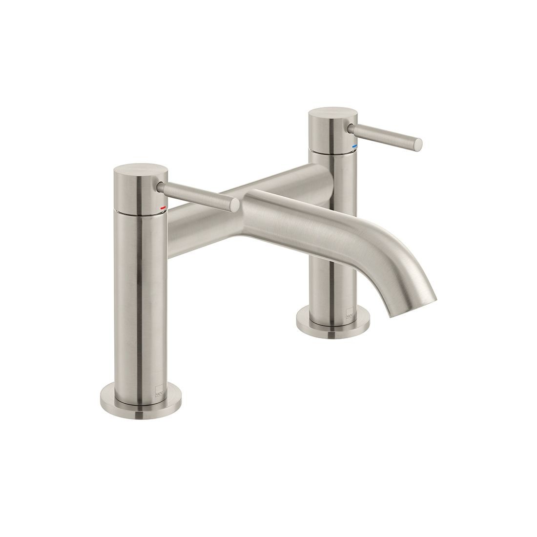 Individual by Vado Origins Deck Mounted Bridge Bath Filler Tap Brushed Nickel [IND-ORI237-BRN]