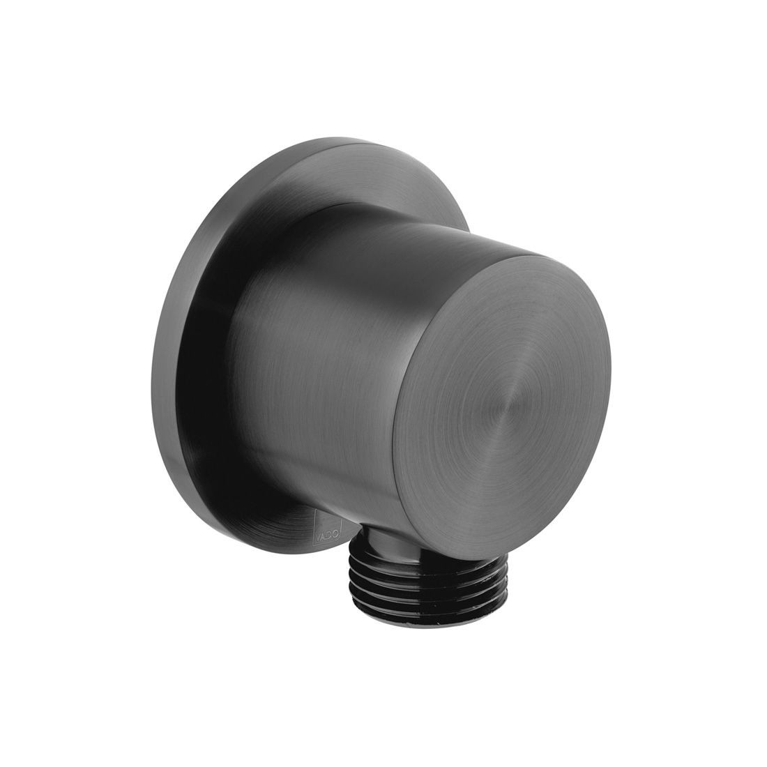 Individual by Vado Wall Outlet 55mm Round Brushed Black [IND-OUTLET/RO2-BLK]