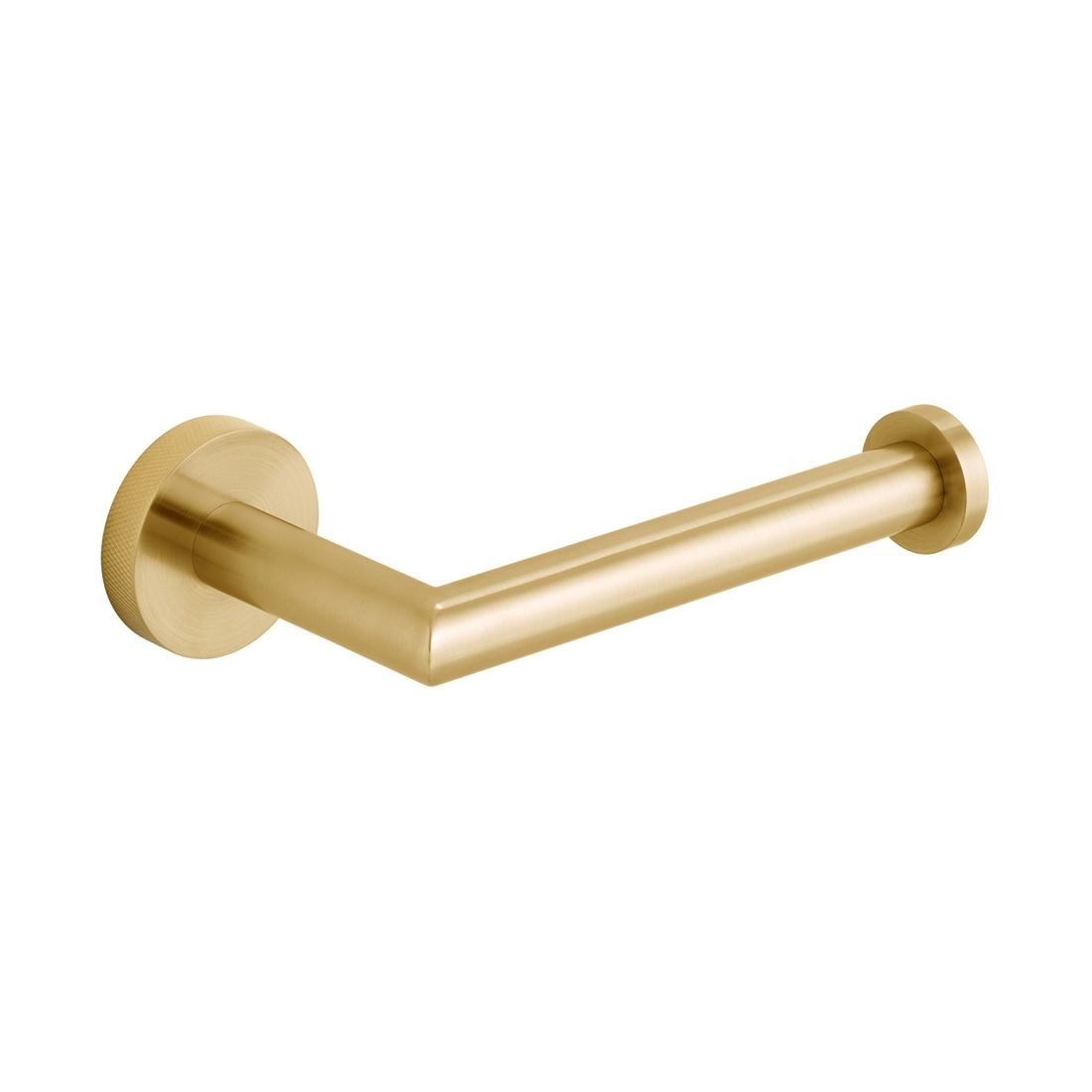 Individual by Vado Spa Open Toilet Roll Holder with Knurled Accents Brushed Gold [IND-SPA180-BRGK]
