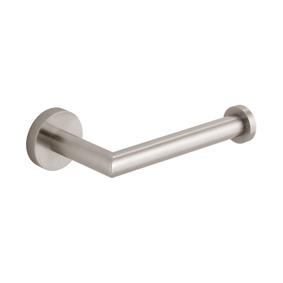 Individual by Vado Spa Open Toilet Roll Holder with Knurled Accents Brushed Nickel [IND-SPA180-BRNK]