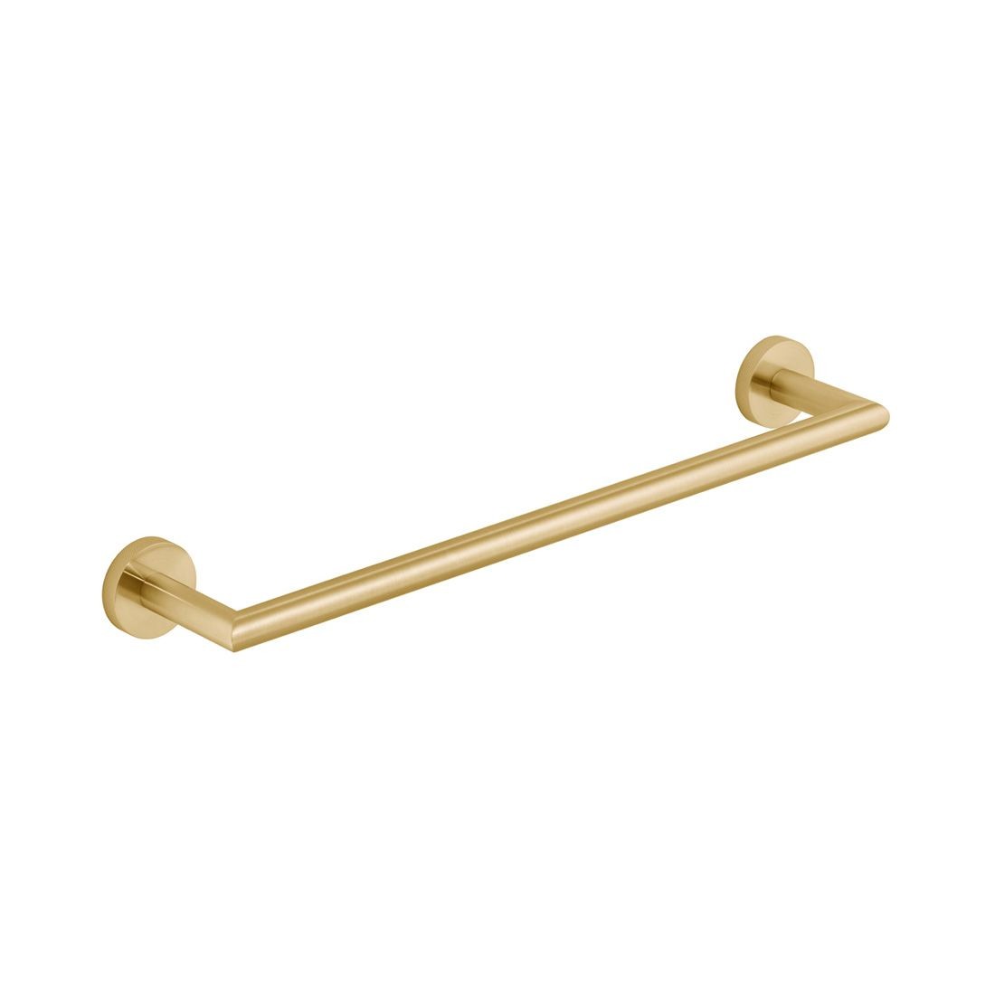 Individual by Vado Spa Towel Rail 450mm (18 inch) with Knurled Accents Brushed Gold [IND-SPA184-45-BRGK]