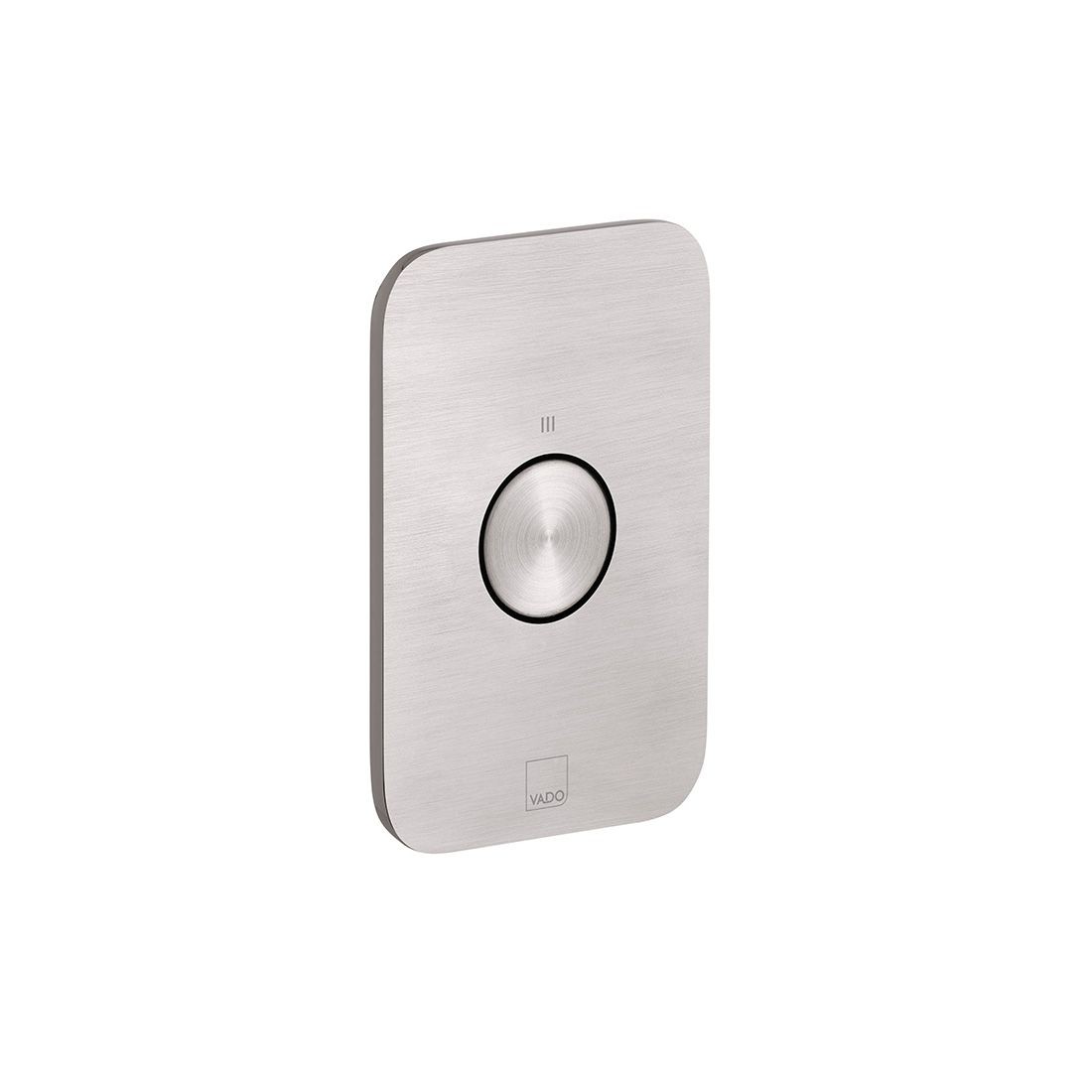Individual by Vado Zone Concealed Stop Valve 1 Outlet & 1 Push Button  (Vertical) Brushed Nickel [IND-Z143-BRN]