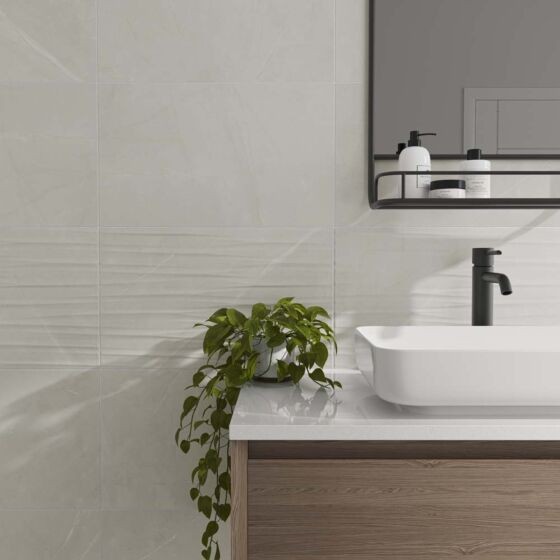 Verona Elbert Ceramic Wall Tile 550 x 333mm Blanco [P12811]