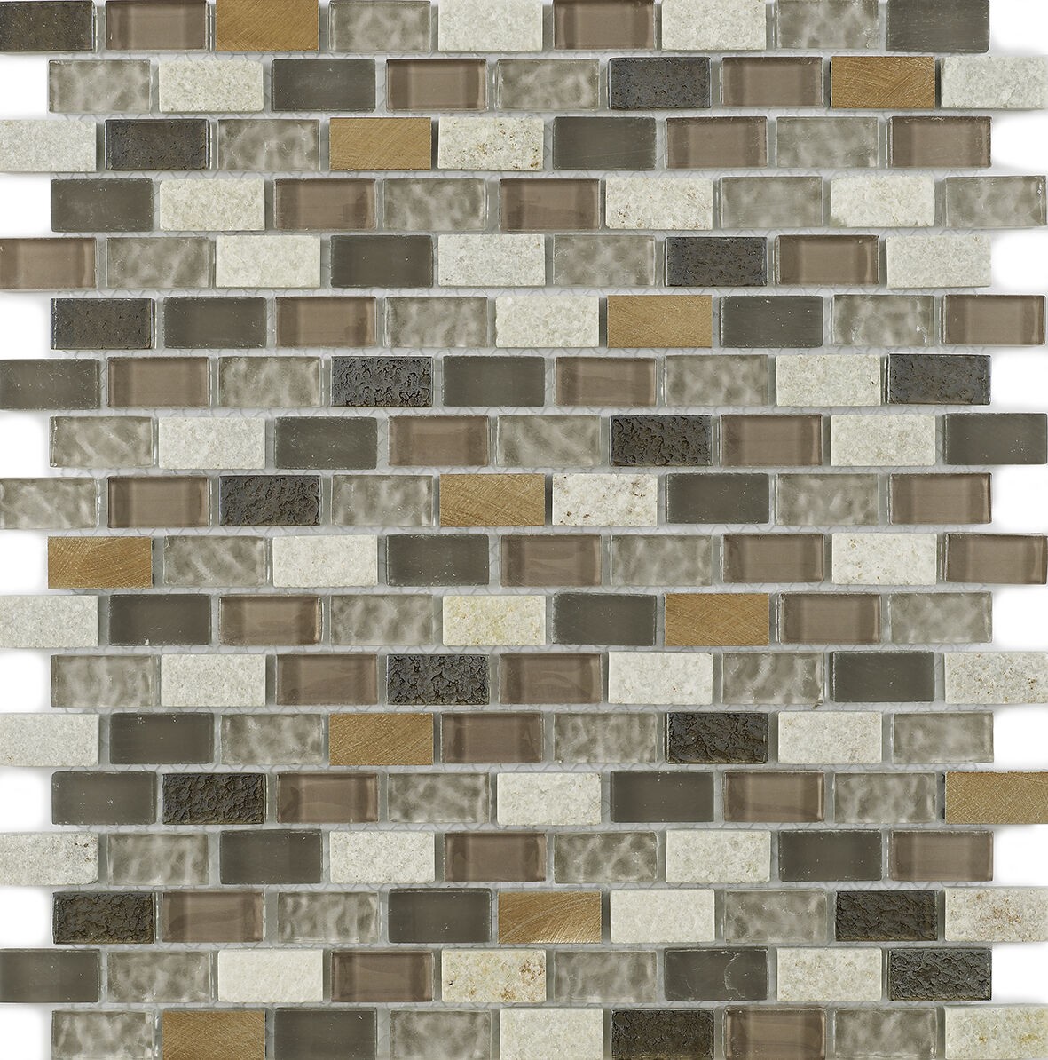 Verona New York Mosaic Wall Tile (Brick Style) 305 x 285mm Beige [G30106]