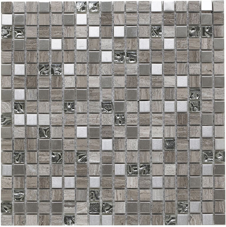 Verona Cedar Mosaic Wall Tile 300 x 300mm Grey [G30134]