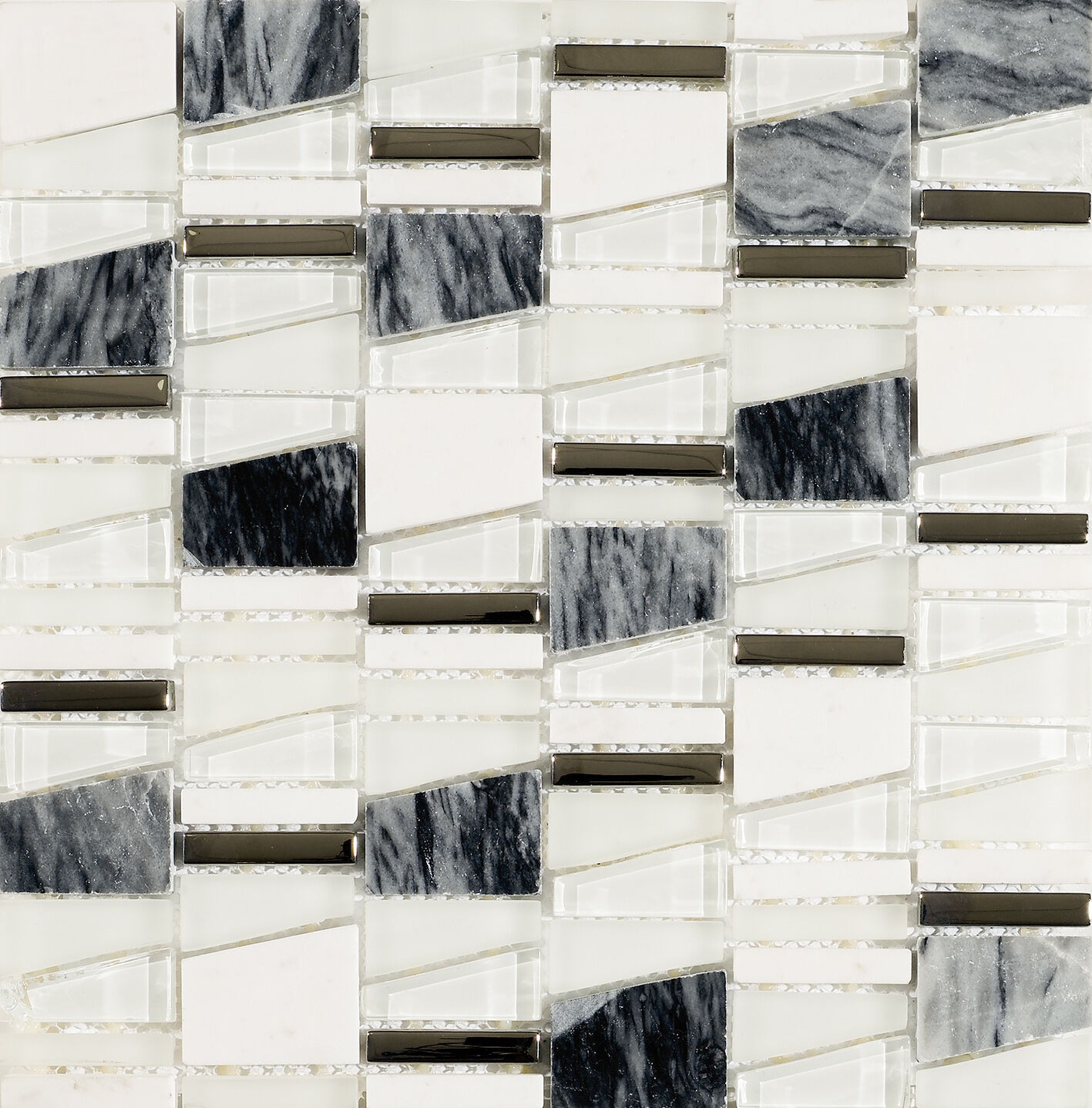 Verona Salvador Mosaic Wall Tile 300 x 300mm Grey [G30170]