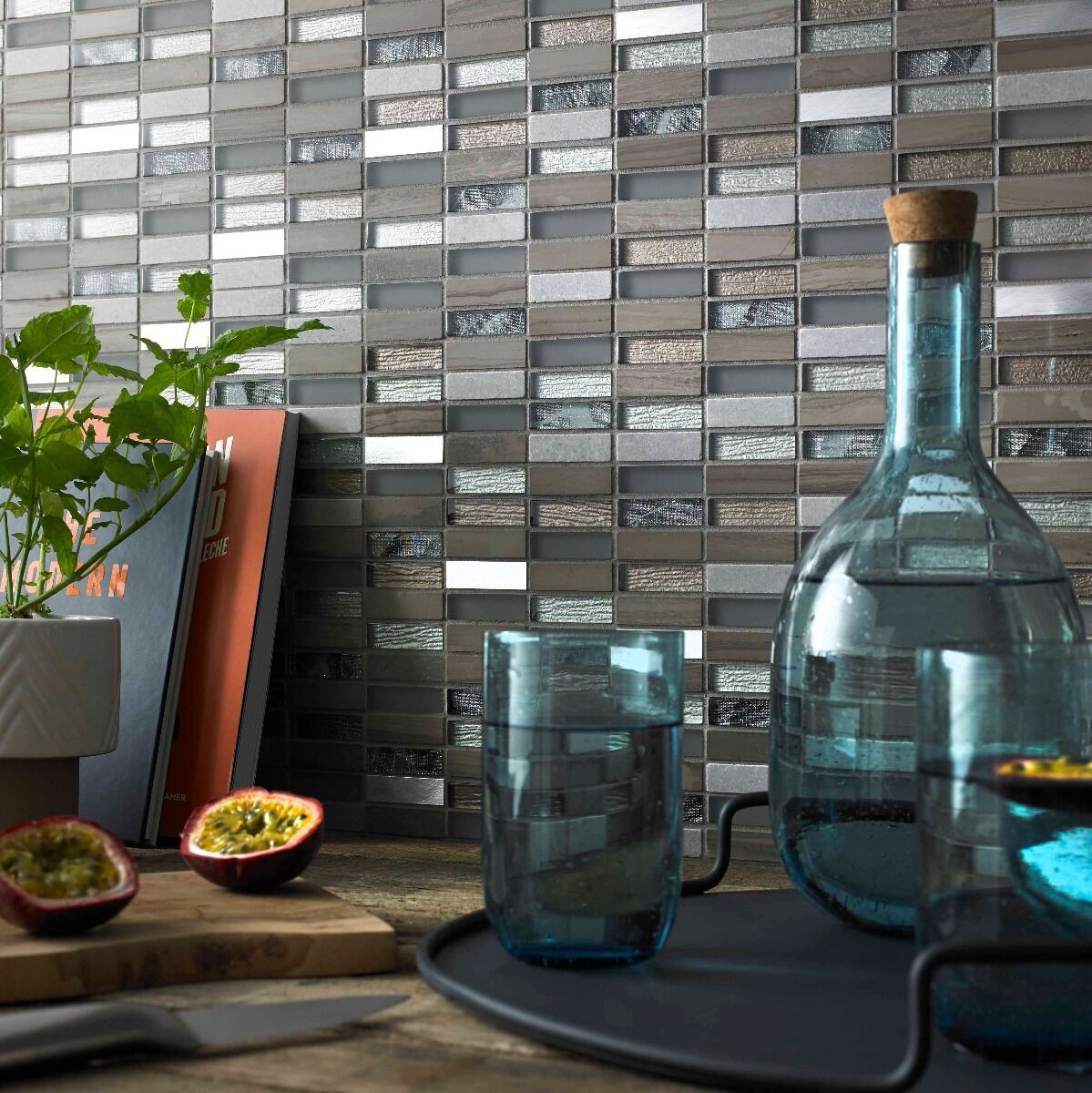 Verona Heydon Mosaic Wall Tile 300 x 300mm Beige [G30210]