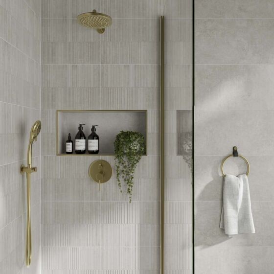 Verona George Ceramic Wall Tile 600 x 300mm Perla Decor [P12857]