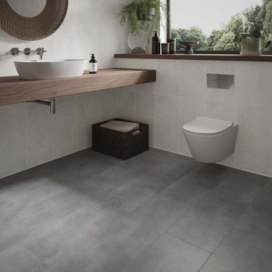 Verona Pinnacle ClickLux Laminate Flooring 610 x 305mm (10 Pack) Concrete Grey [L10014]