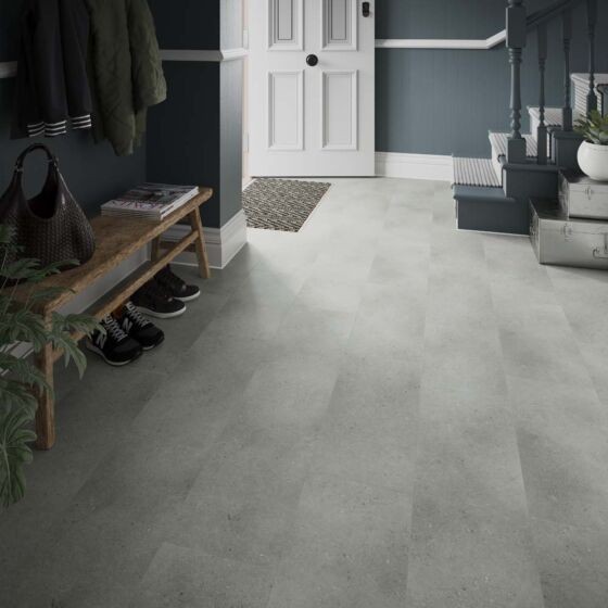 Verona Axia ClickLux Laminate Flooring 610 x 305mm (10 Pack) Concrete Grey [L10016]