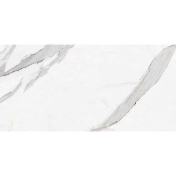Verona Hannah Porcelain Floor & Wall Tile 1200 x 600mm Polished White [P10889]