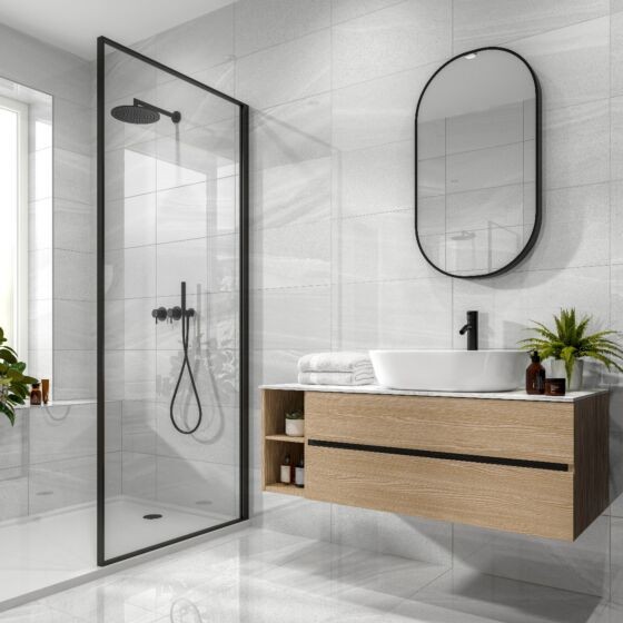 Verona Anderley Porcelain Floor & Wall Tile 600 x 600mm Polished Light Grey [P10961]