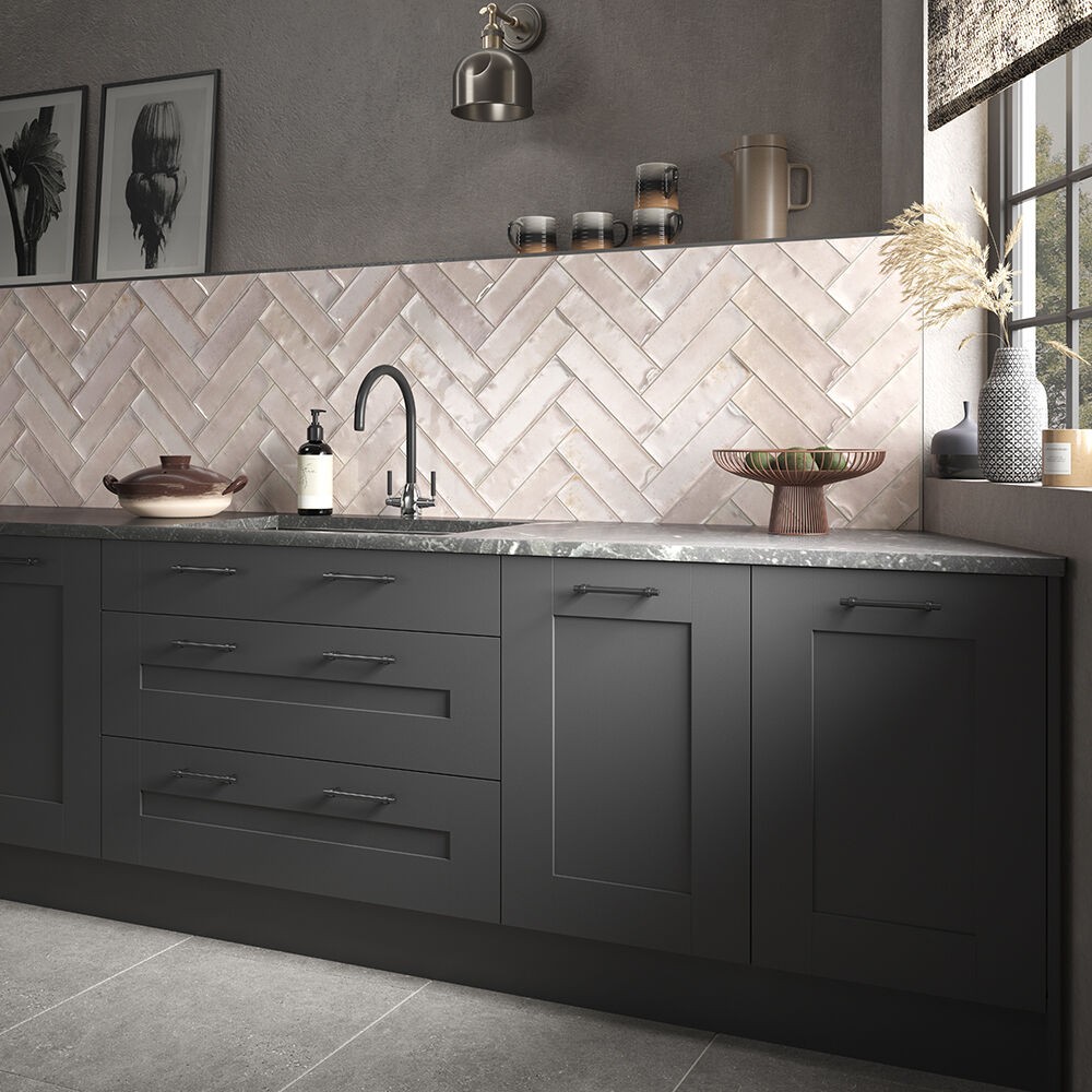 Verona Hope Ceramic Wall Tile 300 x 75mm Rose Gloss [P11068]