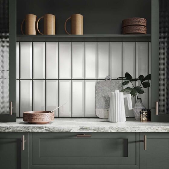 Verona Metro Ceramic Wall Tile 300 x 100mm White Gloss [P11541]