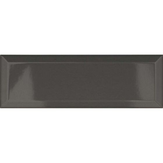 Verona Metro Ceramic Wall Tile 300 x 100mm Graphite Gloss [P11626]