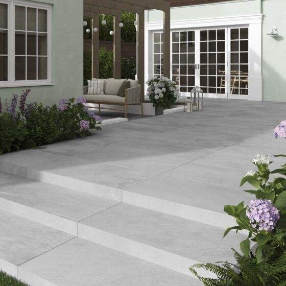 Verona Peckover Porcelain Floor Tile 1200 x 600mm Silver [P12008]
