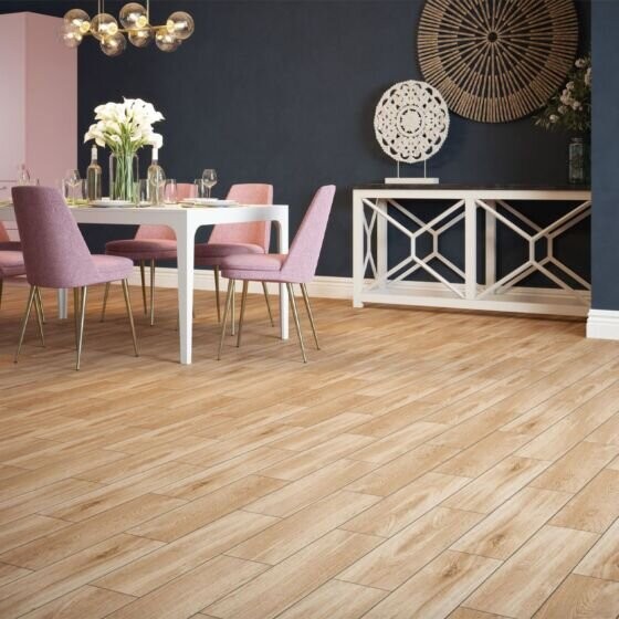 Verona Sherwood Porcelain Floor & Wall Tile 600 x 150mm Oak [P12594]