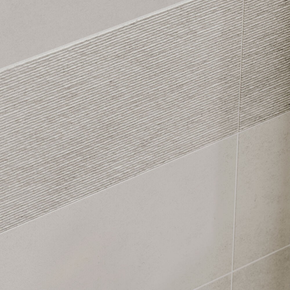 Verona Veronica Ceramic Wall Tile 600 x 300mm Matt Grey Decor [P12643]