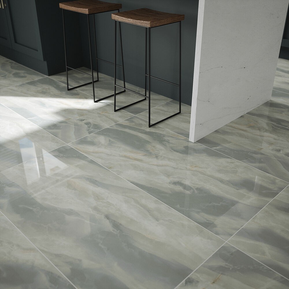 Verona Aphrodite Porcelain Floor & Wall Tile 600 x 600mm Emerald [P12697]