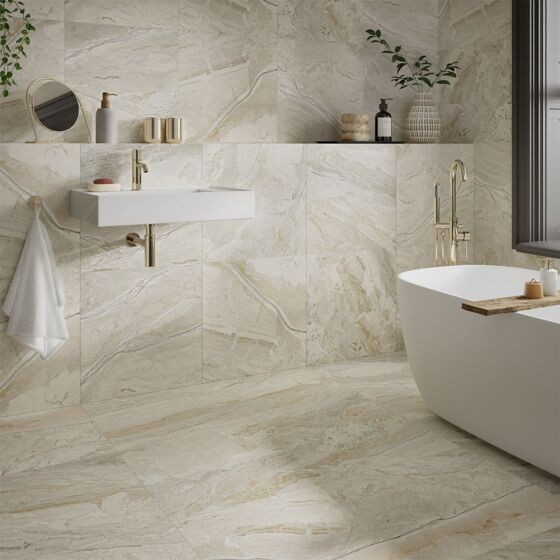 Verona Earthsong Porcelain Floor & Wall Tile 1200 x 600mm Natural [P12798]