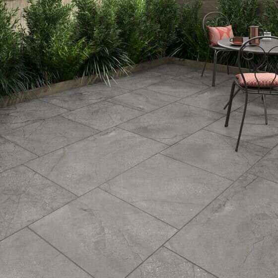 Verona Rolston Porcelain Floor Tile 900 x 600mm Grey [P12819]