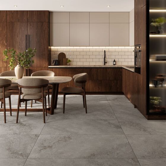 Verona Columbia Porcelain Floor & Wall Tile 1200 x 600mm Grey [P12947]