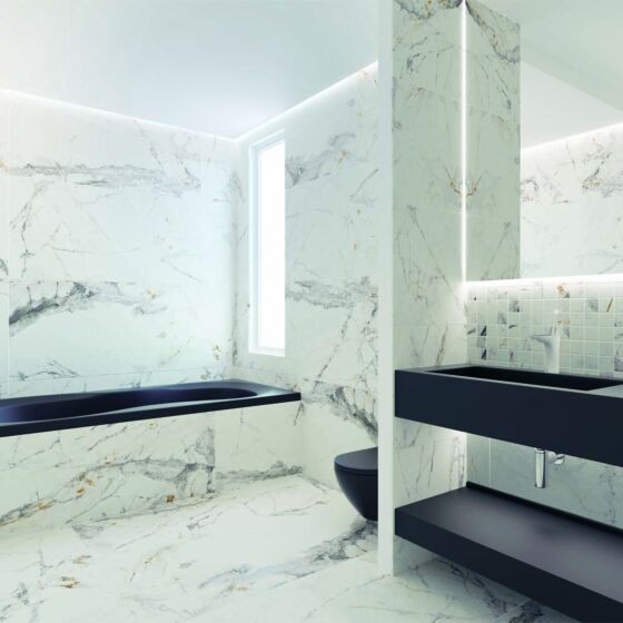 Verona Camille Porcelain Floor & Wall Tile 1200 x 600mm Matt Marble Effect [P12991]