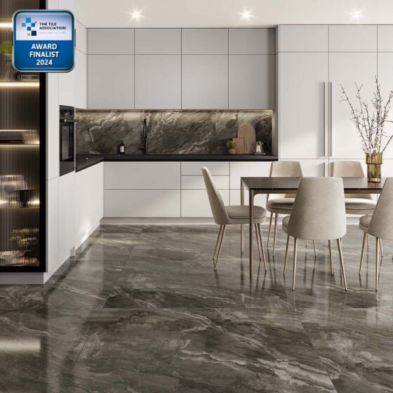 Verona Kore Porcelain Floor & Wall Tile 1000 x 1000mm Slate Grey [P13501]