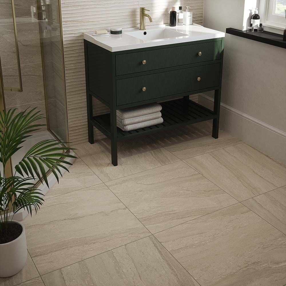 Verona Laurent Porcelain Floor & Wall Tile 600 x 600mm Beige [P13515]