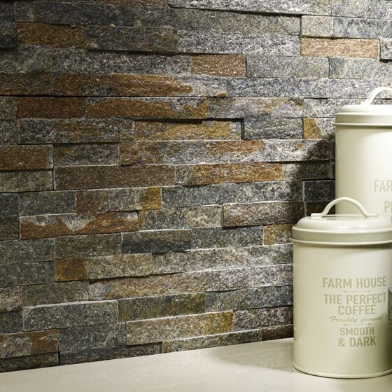 Verona Slate Wall Cladding 360 x 100mm Multi-Coloured Sparkle [S20035]