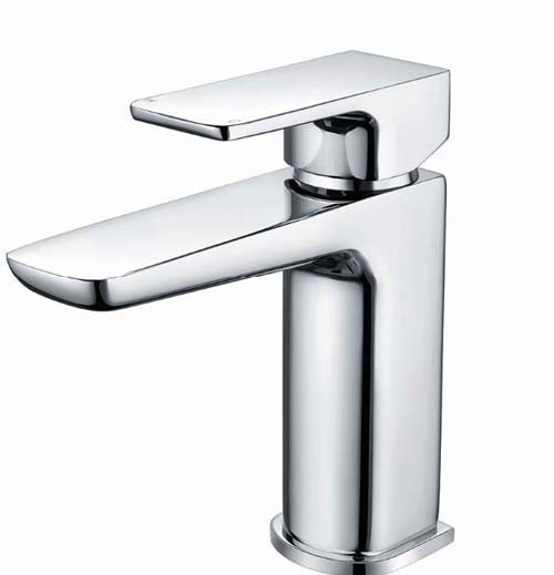 The White Space Veto Monobloc Basin Mixer with Sprung Plug Waste - Chrome [VET2C]