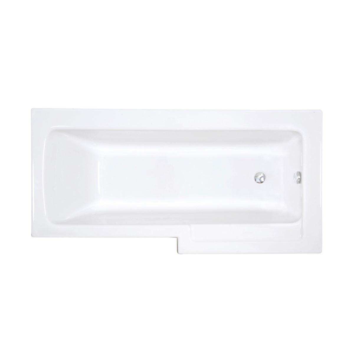 VitrA Neon Shower Bath 1700 x 850mm Left Hand [55390001000]