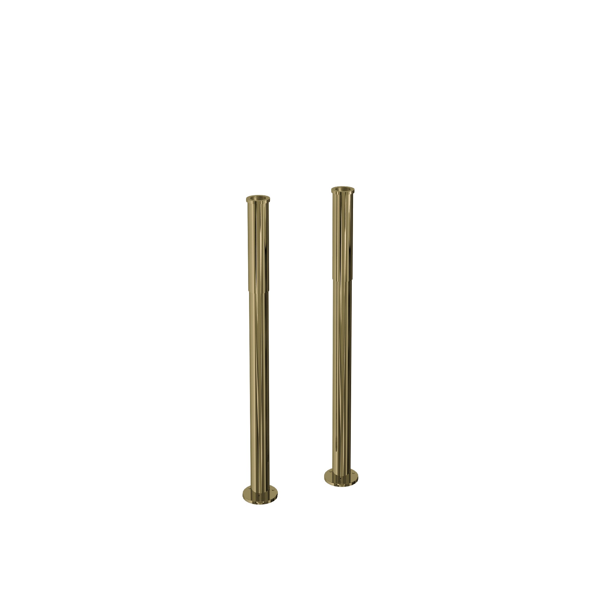 Burlington W6GOLD Under Rim Decorative Bath Pipe Shrouds (Pair) Gold