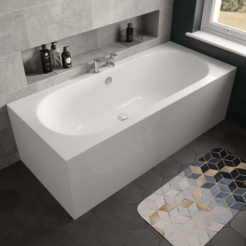 The White Space WSBM1770 Magnus Double Ended Bath 1700 x 700mm - White