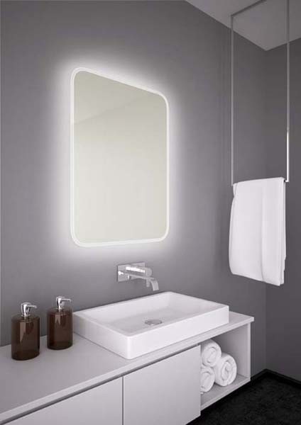 The White Space Hey U Illuminated Mirror 60 x 80cm [WSM001]