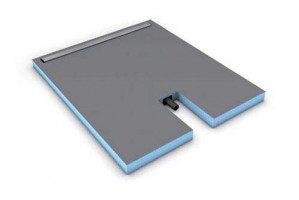 Wedi 073736600 Fundo Plano Linea Complete Shower Element with Integrated Waste 1200x800x70mm with 700mm Channel