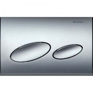 Geberit Kappa20 Dual Flush Plate - Gloss Chrome [115228211]