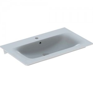 Geberit Renova 80cm Slim Rim Washbasin - Centred Tap hole - White [122280000]