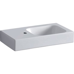 Geberit iCon Basin with Shelf 53cm One tap hole - left hand shelf - White [124153000]