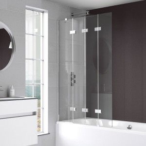 Kudos Inspire 4 Panel Compact Bath Screen 1500 x 950mm (Left Hand) [4BASCOMPLHS]