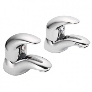 Pegler Signia Basin Pillar Taps (Pair) - Chrome [4L2101]