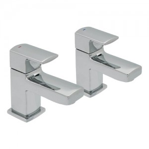 Pegler Manta Basin Pillar Taps - Chrome [4S8001]