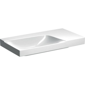 Geberit Xeno2 Basin with Shelf 90cm No tap hole - right hand shelf - White [500534011]