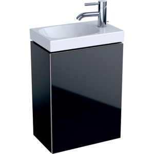 Geberit 500607161 Acanto Compact 395mm Cloakroom Vanity Unit - Matt Black